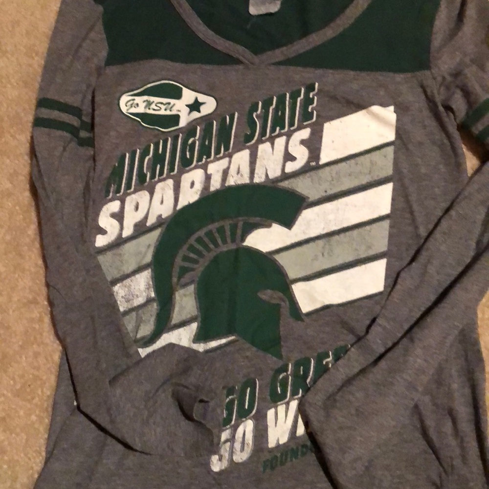 Long sleeve MSU tee